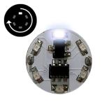 【新品】W-PARTS 　LEDモジュール（磁気スイッチ付き）1LED回転点灯　白　電飾　ライト　プラモデル　模型　フィギュア　ミニチュア　改造　簡単