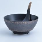 黒釉飛び鉋 ラーメン どんぶり レン