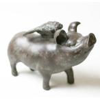 豚 ぶた ブタ Pig 天使 羽 置き物 貯金箱 インテリアオブジェ かわいい アニマル 動物