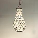 ペンダントランプ ペンダントライト アイアン ハンドメイド 吹きガラス おしゃれ ランプ ダイニング  ホワイト 乳白色 ハンギングランプ