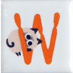 Yahoo! Yahoo!ショッピング(ヤフー ショッピング)【陶器】【タイル】【アニーブンキャッツ】 ピチタイル文字「Ｗ」