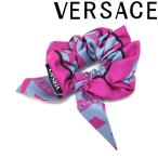 VERSACE シュシュ ベルサーチ ヴェルサーチェ ブランド ラ グレカ  ピンク 1003722-1A03845-5P350