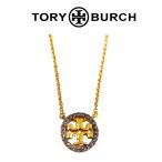 ショッピングトリーバーチ TORY BURCH ネックレス ブランド トリーバーチ クリスタルロゴ ゴールド 53420-702