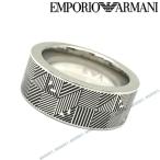 EMPORIO ARMANI エンポリオアルマーニ リング・指輪 シルバー×ブラック EGS2508040