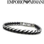 EMPORIO ARMANI ブレスレット ブランド マットシルバー×ブラック EGS2713040