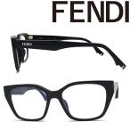 FENDI メガネフレーム ブランド フェンディ ブラック 眼鏡 FF-40019I-B01