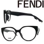 FENDI メガネフレーム ブランド フェンディ ブラック 眼鏡 FF-50003I-001
