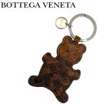 【中古】BOTTEGA VENETA ボッテガヴェネタ キーホルダー【非常に良い】イントレチャート リザード 熊 ベア キーリング  r-bo-kh-p260225-01