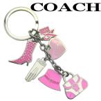 [ б/у ]COACH Coach брелок для ключа [ почти новый товар ] кольцо для ключей розовый серебряный очарование женский бренд r-co-k-0082-06
