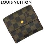 【中古】LOUIS VUITTON ルイヴィトン 三つ折り財布【非常に良い】N61652 ポルトフォイユエリース゛ ダミエ ブラウン  r-lv-w-j260611-07