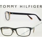 TOMMY HILFIGER メガネフレーム ブランド TO-1329-UNO ブラック×ホワイト