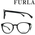 FURLA フルラ メガネフレーム ブランド ブラック  眼鏡 VFU-393J-0700