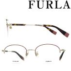FURLA フルラ メガネフレーム ブランド スモーキーオレンジピンク 眼鏡 VFU-526J-0E78