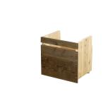 OLD ASHIBA( помост старый материал ) bench полка для место хранения держатель ширина 360mm× высота 370mm× глубина 260mm[ bench полка B модель ширина 450× высота 420× глубина 295 соответствует ] покраска отделка 