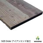 足場板 古材 幅29.5cm 長さ130cm OLD ASHIBA 天板 （幅はぎ材/２枚あわせ）【アイアンエンド】 厚35ｍｍ×幅295ｍｍ×長さ1210〜1300ｍｍ 無塗装