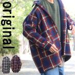 ショッピングチェック チェック柄ビッグジャケット メンズ ジャケット チェック柄 アウター 秋冬 メンズファッション ビッグ 大きい 大きめ 秋服 冬服 アウター ブラック ネイビー