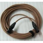 高品質カラーマイクケーブル　XLRオス/メス　10m　（茶）　FMB10-BR　ケーブルストラップ付き　