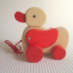 ニック社 NIC あひる 木のおもちゃ 木材玩具 プルトイ プルトーイ 出産祝い 引っ張るおもちゃ カタカタ