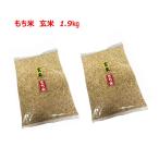[ もち米　玄米 ] [ 1.9kg (950g×2袋) ]  令和5年産  福岡県産  ポイント消化  約2kg  農家直送  送料無料　新米