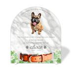 [ домашнее животное memorial ] домашнее животное мемориальная табличка собака кошка название inserting модный акрил plate выполненный под заказ ошейник модель сделано в Японии ( белый ушко ksa, мрамор style белый * ошейник маленький )