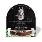 [ домашнее животное memorial ] домашнее животное мемориальная табличка собака кошка название inserting модный акрил plate выполненный под заказ ошейник модель ( белый ушко ksa, мрамор style черный * ошейник большой )