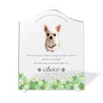 [ домашнее животное memorial ] домашнее животное мемориальная табличка собака кошка название inserting модный акрил plate выполненный под заказ designer отделка сделано в Японии ( белый ушко ksa, прозрачный )