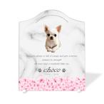 [ домашнее животное memorial ] домашнее животное мемориальная табличка собака кошка название inserting модный акрил plate выполненный под заказ designer отделка сделано в Японии ( Sakura, мрамор style белый )