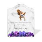 [ домашнее животное memorial ] домашнее животное мемориальная табличка собака кошка название inserting модный акрил plate выполненный под заказ designer отделка сделано в Японии ( гортензия, мрамор style белый )