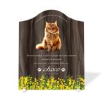 [ домашнее животное memorial ] домашнее животное мемориальная табличка собака кошка название inserting модный акрил plate выполненный под заказ designer отделка сделано в Японии (mimo The, walnut style )