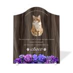 [ домашнее животное memorial ] домашнее животное мемориальная табличка собака кошка название inserting модный акрил plate выполненный под заказ designer отделка сделано в Японии ( гортензия, walnut style )