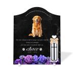 [ домашнее животное memorial ] домашнее животное мемориальная табличка собака кошка название inserting модный акрил plate выполненный под заказ сделано в Японии memorial Capsule есть ( гортензия, мрамор style черный )