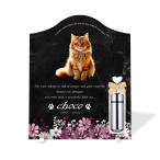 [ домашнее животное memorial ] домашнее животное мемориальная табличка собака кошка название inserting модный акрил plate выполненный под заказ сделано в Японии memorial Capsule есть ( Cosmos, мрамор style черный )