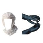 [送料無料 即日発送]大塚刷毛 ニトリルグローブエクストラ 60枚＆スッポリマスク10枚[マスク・手袋セット]