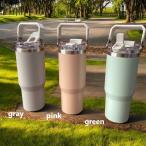 ストロー付き 900ml タンブラー ensemble 直飲み ストロー 2way ボトル 900 保冷 ドリンクフォルダー
