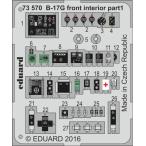 エデュアルド(73570) 1/72 B-17G 前部内装用エッチングパーツ(エアーフィックス用)