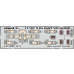 e двойной do(FE1337) 1/48 B-25J glazed nose для ремень безопасности. искусство гравировки детали (HKM для )