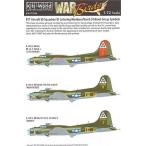 Kits-World(172006)1/72 Boeing B-17F/B-17G Flying Fortress желтый цвет. идентификация номер, знак. переводная картинка 