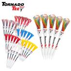 ゴルフ ティー ロング 4inc 3.25inc トルネードティー TORNADO TEE 5本入り レッド ホワイト ネオンイエロー レッドホワイトブルー