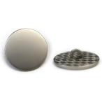 メタルボタン フラット 【シルバー ツヤなし】 銀 ビジュー 飾り 縫製 袖口 10個入り 【20mm】 きらきらぷんぷん丸 B-305