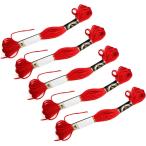 .... нить 25 номер [ красный ] красный длина 8m рукоделие .... вышивальные нитки [5 шт. комплект ] ITHR-008