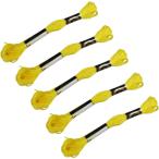 .... нить 25 номер [ желтый ] желтый цвет длина 8m рукоделие .... вышивальные нитки [5 шт. комплект ] ITHR-011