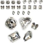  Nailparts [ crystal ] прозрачный цельный детали 3D нейл-арт декоративные элементы стразы украшение [ каждый 5 вид 25 штук входит ] NP-028
