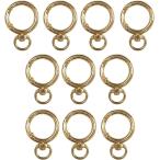 kalabina круглый вращение can имеется 27mm [ Gold ] золотой 10 штук входит кольцо для ключей кольцо круг круглый ключ брелок для ключа NSKR-036