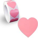 ショッピングハート ロールシール ピンク ハート型 ハートステッカー ギフトシール 約500枚入り シールサイズ25×25mm 大容量RLS-016