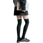ニーハイソックス 黒 ブラック 靴下 美脚 ロング オーバーニーソックス ニーソ 綿 レディース コスプレ 通学 通勤 無地 SCKS-001
