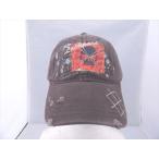  оригинал Baseball колпак LACKPARD повреждение обработка Skull Brown 1995*