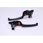アジャスタブルレバーセット　スタンダードタイプ レバー本体カラー:ブラック ハードアルマイト  アジャスターカラー:レッド LVSDHD01BK-RD