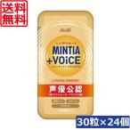 送料無料 ミンティア +VOICE レモンジンジャー 30粒入 ×24個 まとめ買い アサヒグループ ミンティア タブレット ミント 大粒 携帯用 プラスボイス 声優公認