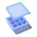 Kalar 冷凍小分け 離乳食保存容器 フリージング 製氷皿 調理用品 ベビーフード アイストレー 冷蔵・冷凍用 電子レンジにも対応（9ブロック， ブ
