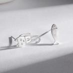 Yahoo! Yahoo!ショッピング(ヤフー ショッピング)ピアス レディース 女性向け かわいい 猫 ネコ 魚  シルバー 銀色 スタッドタイプ